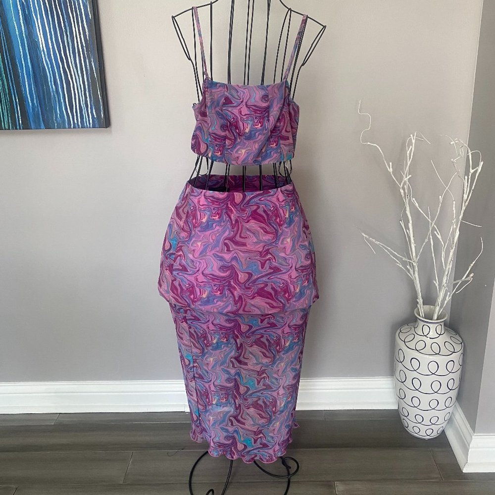 Forever 21 purple and pink two-piece set size S